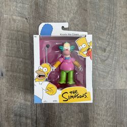 In Hand, Brand New, Never Opened Jakks Pacific - The Simpsons - Krusty the Clown - 5” Action Figure