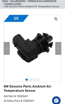 gm1(contact info removed)" GM Genuine Parts Ambient Air Temperature Sensor.