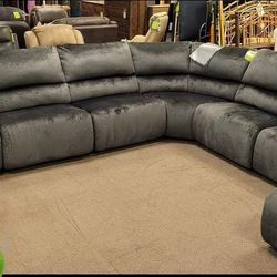 Clonmel Charcoal Reclinings Sectionals Sofas Couchs Finance and Delivery Available 