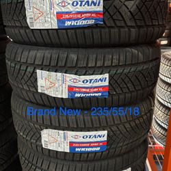 (4) - 235/55/18 Otani wK1000 Snow Tires