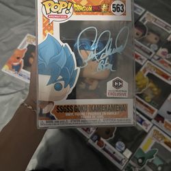 signed goku funko 