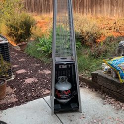 42,000 BTU Pyramid Patio Heater with Flame Tube! Barely Used!