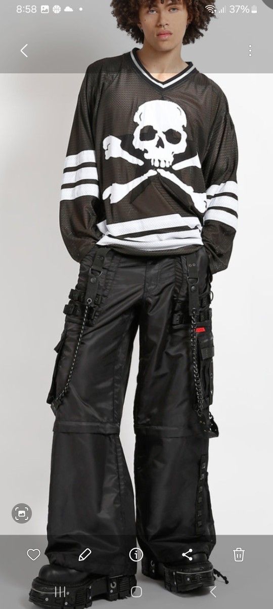 TrippNYC Space Out Pants Black Size Med