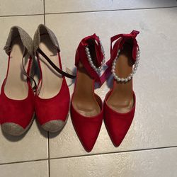 Red Woman Heels Size 40&41