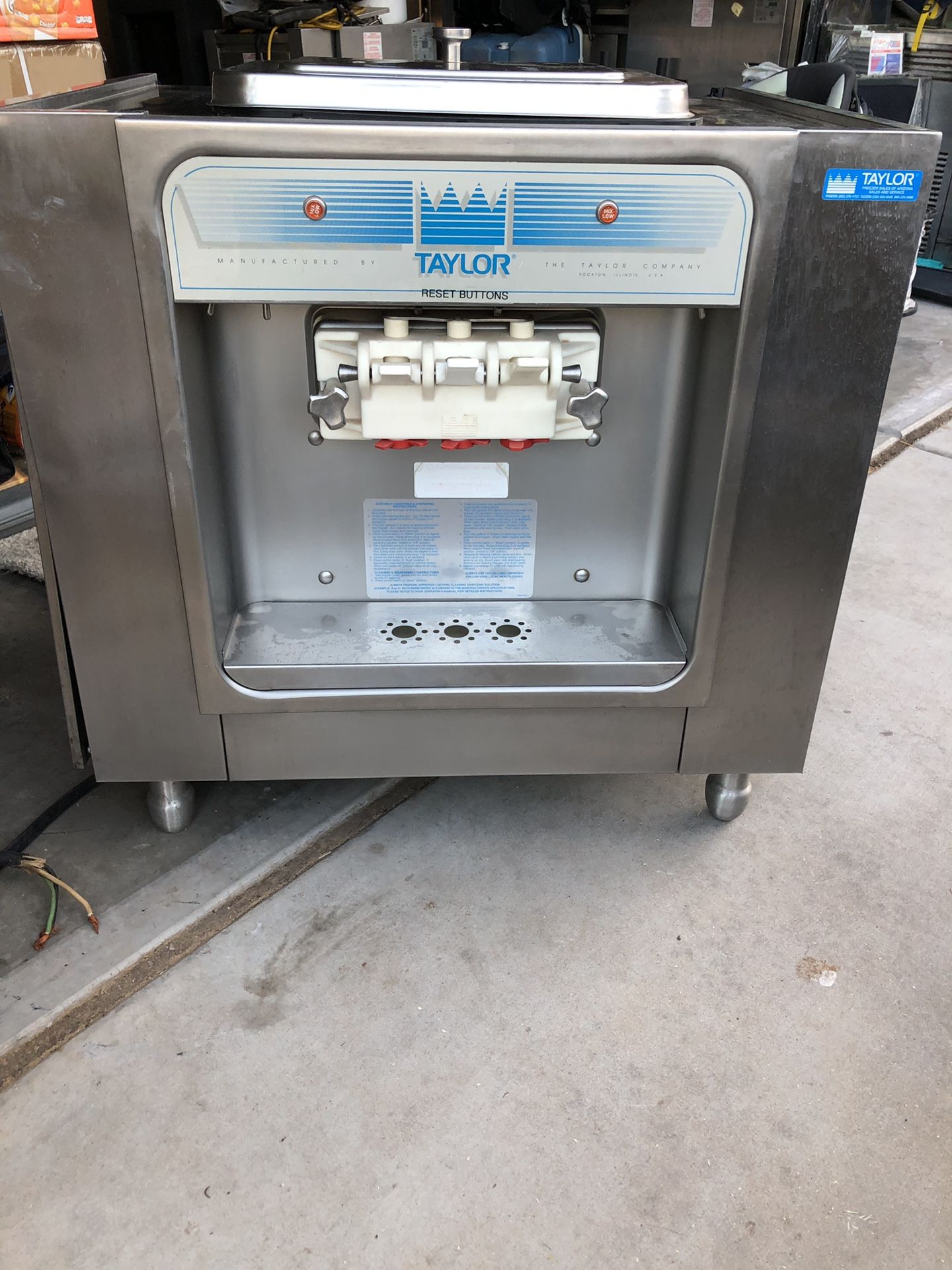 Taylor Freezer soft serve ice cream machine