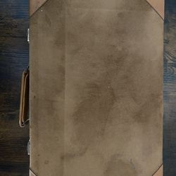 Vintage Backgammon Game leather Wooden Carry Case