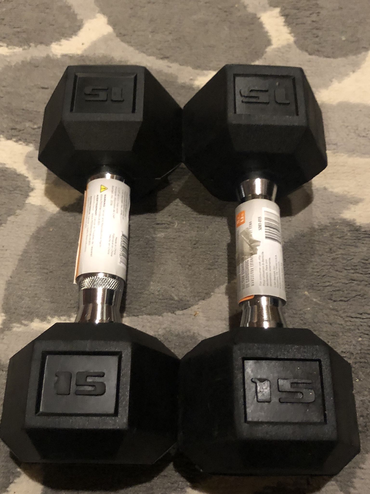 New 15 lb Dumbbells set pair | Delivery Available