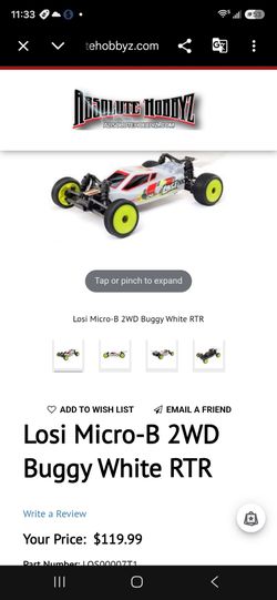 Losi Micro-B 2WD Buggy White RTR