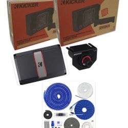 NEW FULL BASS PACKAGE KICKER L7T 12” installed FIT SINGLE AND CREW CAB TRUCKS 