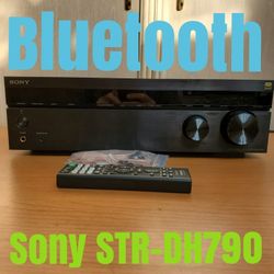 Sony STR-DH 790 Bluetooth Receiver 7 Channel AV Home Theater With Remote  FM Antenna