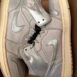 2001 Jordan Retro 1 Japan Metallic Silver Sz 9.5, Not Bred, Travis Scott, Union, Supreme, Off White 