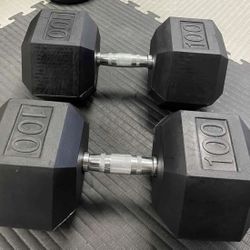 Dumbbells 100lbs Pair Brand New
