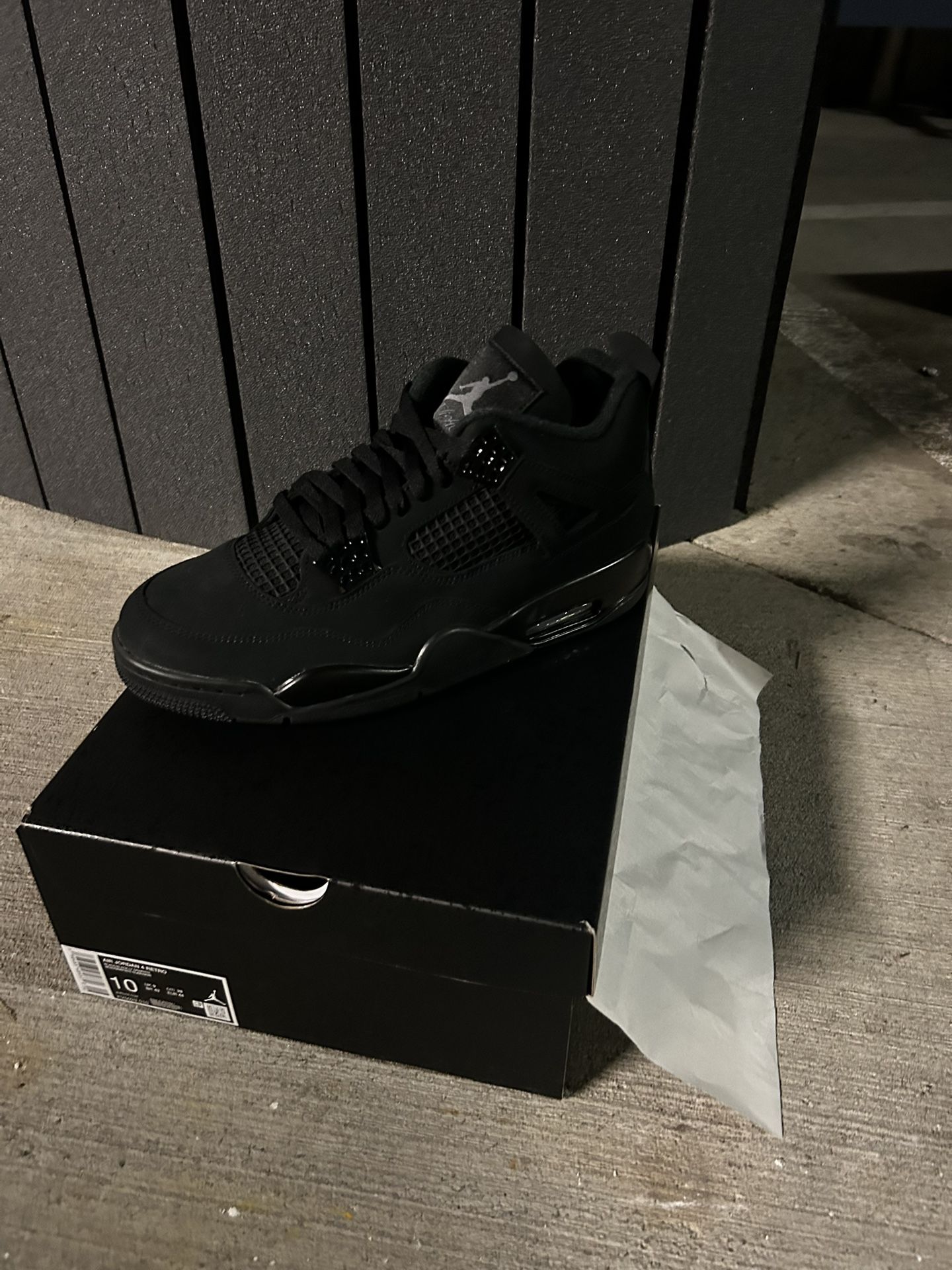 Jordan 4 Retro Black Cat 13M, 12M, 11M, 10M