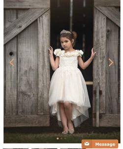 Trish Scully Belle Flower Girl Dress- Ivory