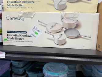 Caraway cookware set & Cabinet Organizer