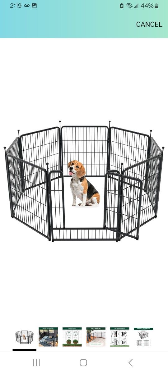 32in 8panel Dog Playpen $60
