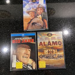 3 John Wayne DVD Movies Legend of the Lost, Big Jake & Alamo NEW & Sealed