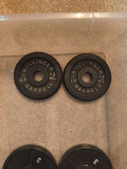 Set of 3 lb plates