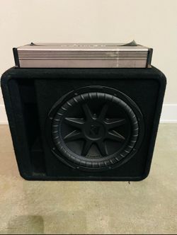 2100W Amplifier With Kicker 12 Inch subwoofer W/Ported Box
