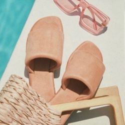 Custom Super Soft Vegan Leather Slides