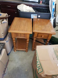 Two End Tables 25.00 Each 