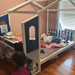 Kids Bed And Desk 