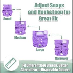 Size medium female dog reusable diapers