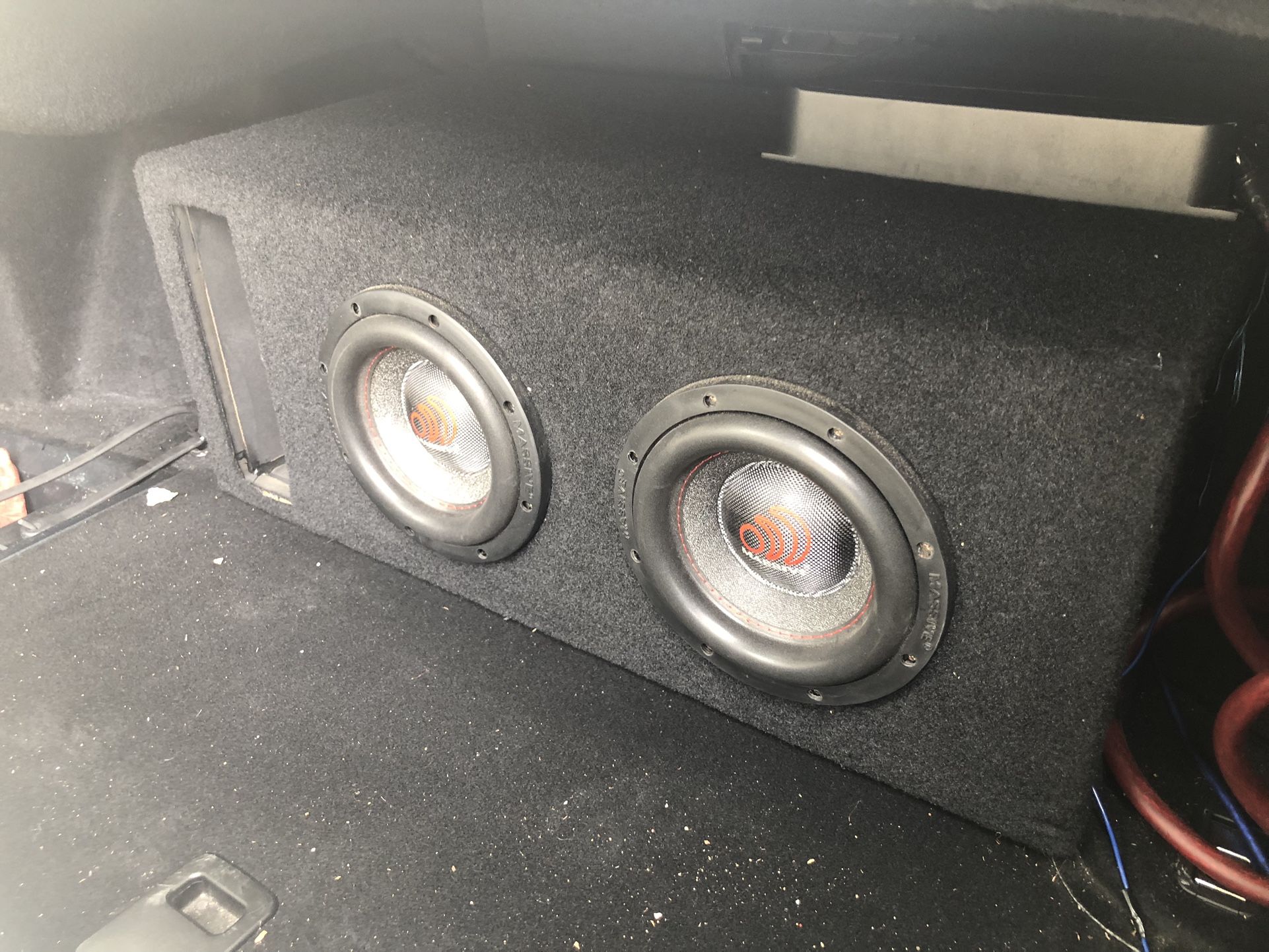 2 Massive Audio HIPPOXL82R - 8 Inch Car Audio Subwoofer,