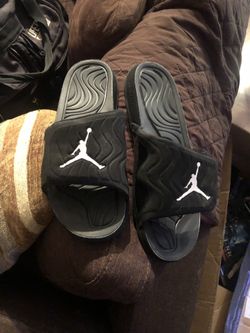 Jordan size 13 leather slides