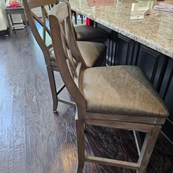 Sawyer Twain Hadley Bar Height Stool – Glacier (30″ Seat Height)