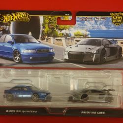 Hot Wheels Audi Car Culture 2-Pack Audi S4 quattro Audi R8 LMS JDY32