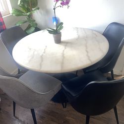 Marble Top Dining Room Set