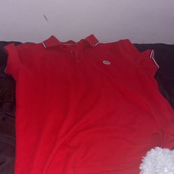 Moncler Red Collard Shirt