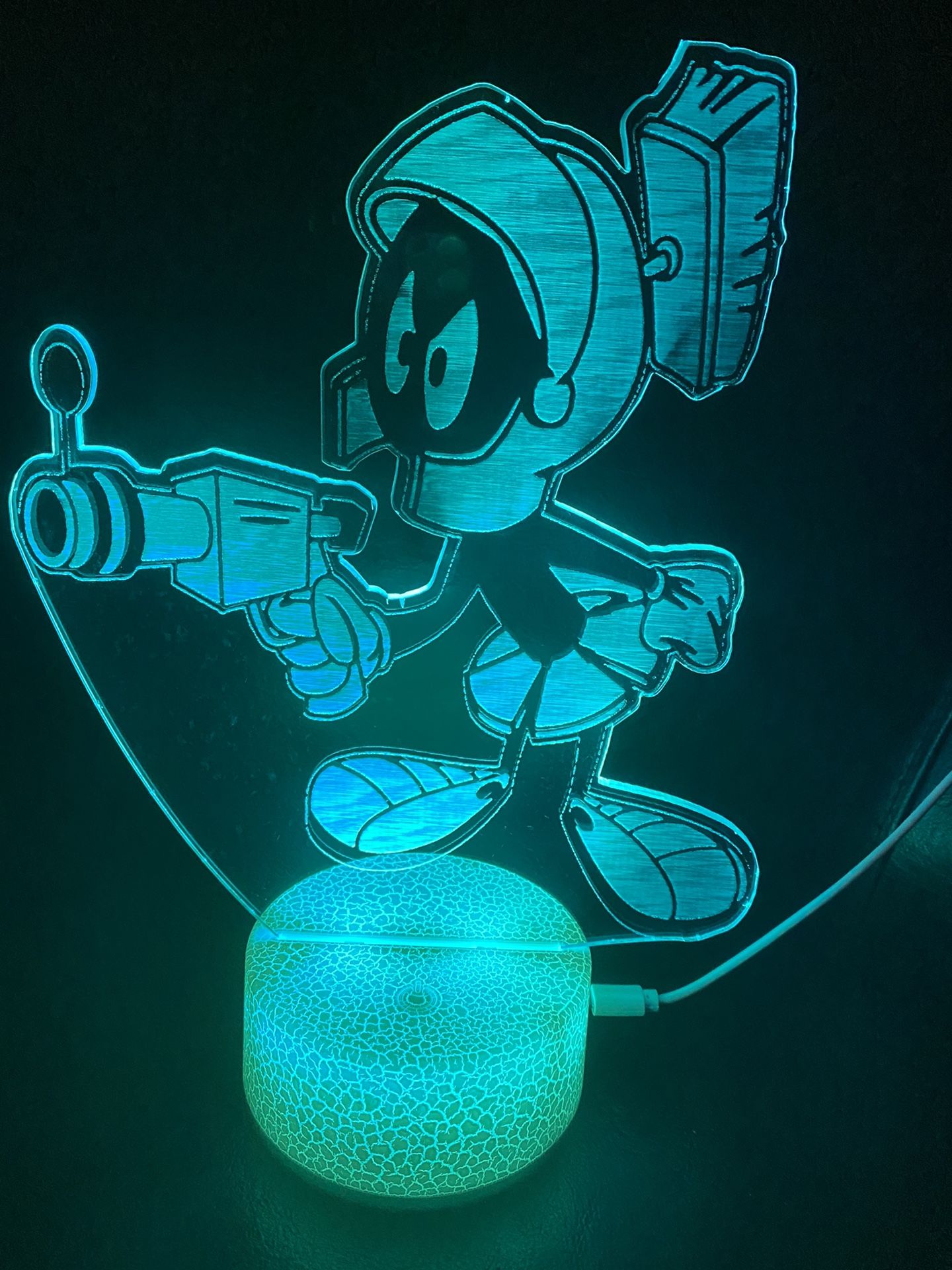 Beautiful Marvin The Martian 3d Lamp