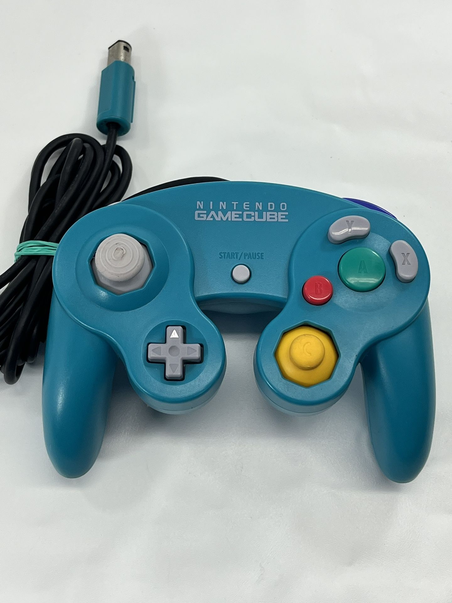 Nintendo GameCube Controller Emerald Blue OEM DOL-003 Original Authentic