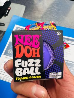 WALMART PURPLE NEEDOH FUZZ BALL FLOWER POWER