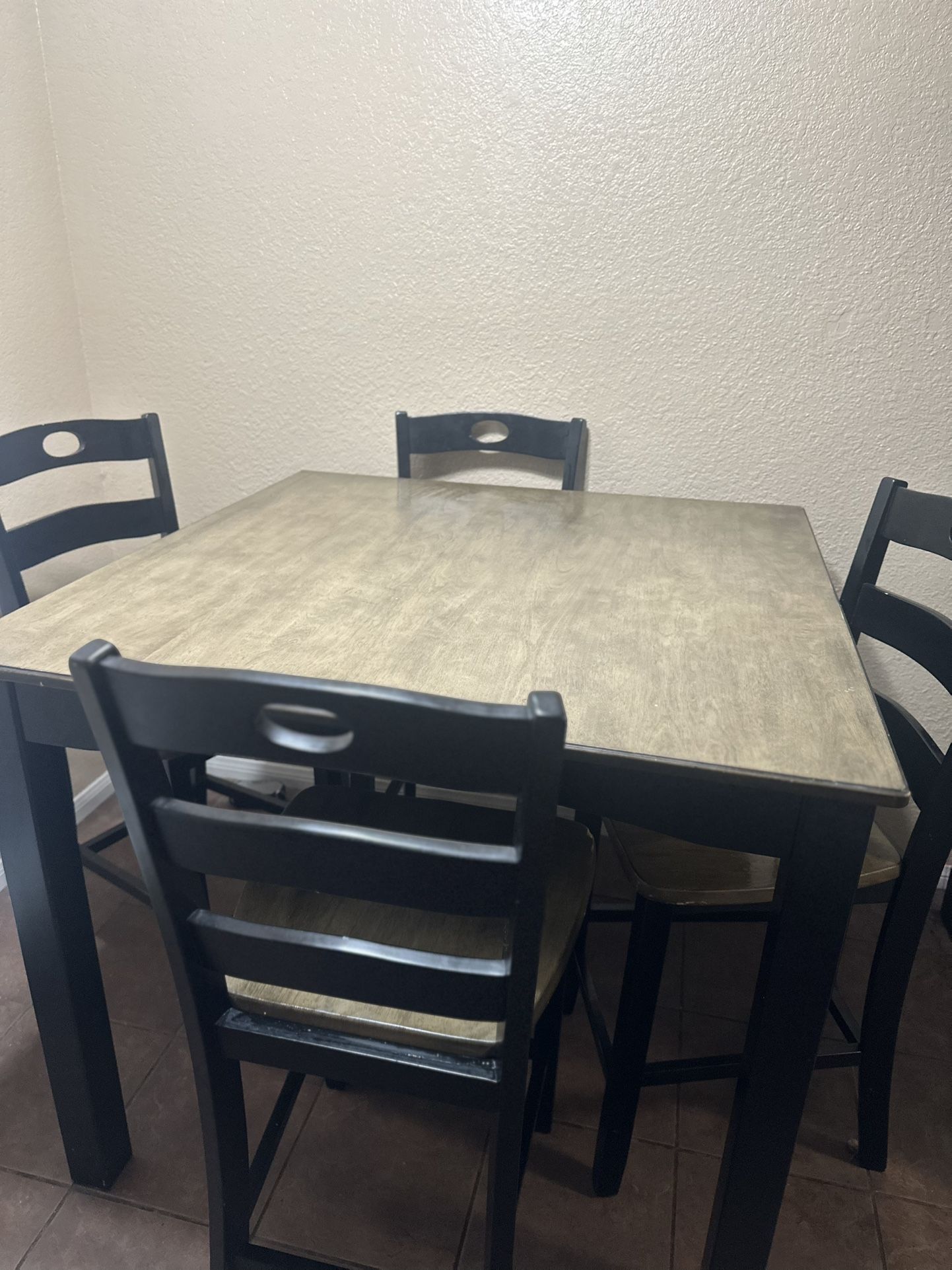 Dining Table And Chairs- Bar Height