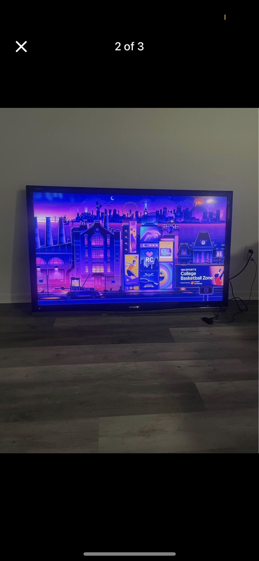 65 Inch sharp Aquios tv