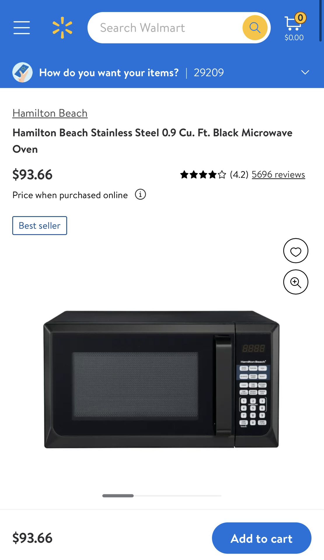 Hamilton Beach Microwave