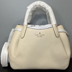 Kate Spade - Satchel Shoulder Bag Pebbled Leather (Light Sand) BRAND NEW K8134
