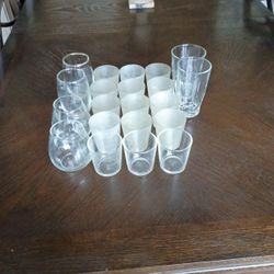 21 Miscellaneous Drinking Glasses 