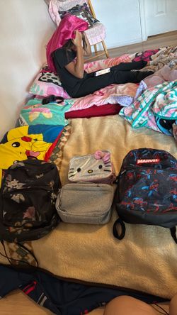 School backpacks +lunch bags