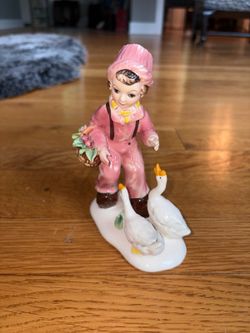 vintage 1950s Arnart Creation porcelain Dutch boy figurine