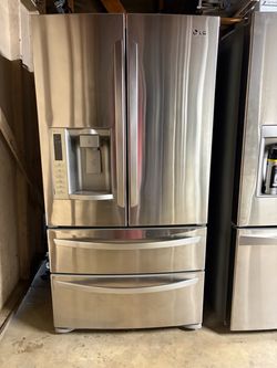 Fridge LG stainless steel works by good no we deliver