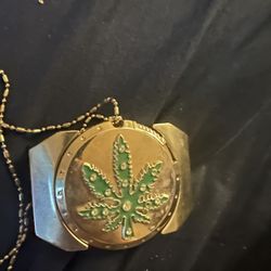 Marijuana Belt Buckle And Lighter Combo 