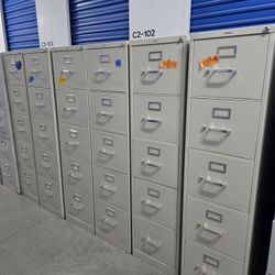 Metal File Cabinet Letter Size With Key Some Scratches. 