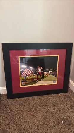 Framed London Fletcher Redskins Photo – $40