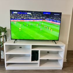White Tv Stand. Good Condition