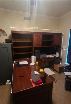 5-Piece Broyhill Executive Desk
