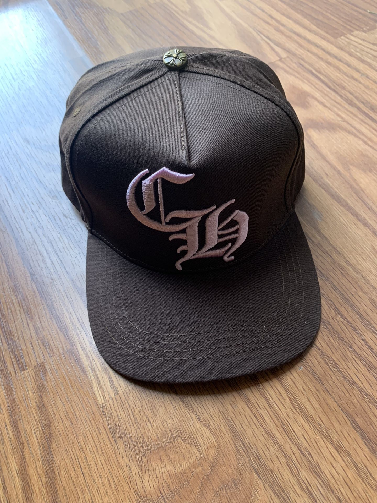 Chrome Hearts CH Baseball Hat Brown/Pink